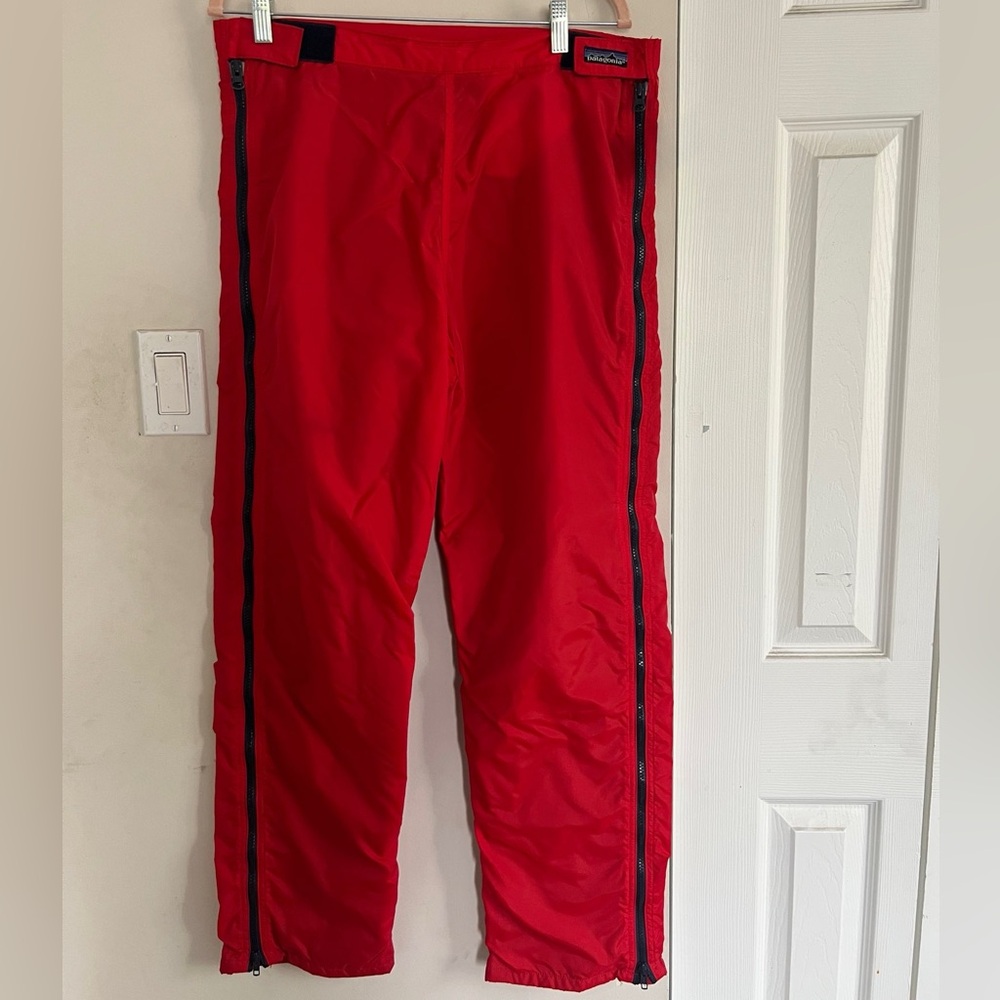 Patagonia Red winter pants with Black Accents
